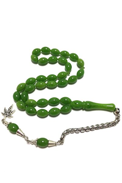 TESBİHKENTİ مسبحة صلاة من مسحوق العنبر الأخضر