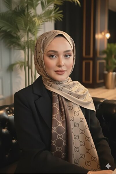 lamvlssia Şal de caşmir mătăsos cu două feţe cu model G