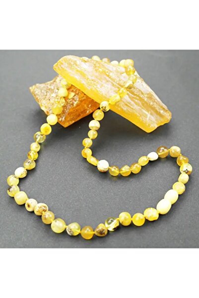 HÜNERTAŞ قلادة من العقيق الطبيعي المقطوع للبالغين من فوسيلي