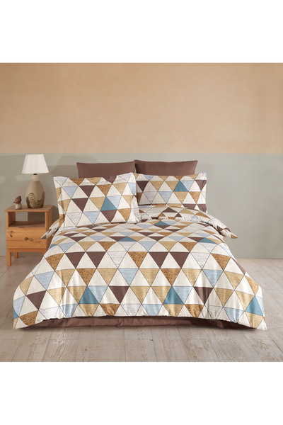 NazeninHome Satin 100% Cotton Double Duvet Cover Set Virginia