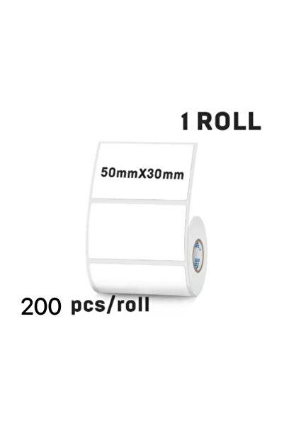 Choice ملصق حراري أبيض مقاوم للماء ذاتي اللصق، مقاس 50 مم × 30 مم، عرض 50 مم،...