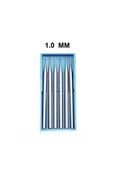 Choice علبة واحدة، 1.0 مم، 6 قطع/علبة، مقبض 2.35 مم، قطاعة نحت من فولاذ التنج...