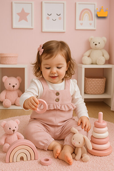 Babyhola طقم سالوبيت بادي للفتيات الصغيرات للعطلات 2338