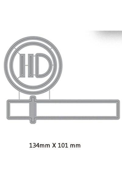 Choice قوالب تقطيع معدنية H2339 مربعة ودائرية قابلة للسحب، إطار منبثق، استنسل...