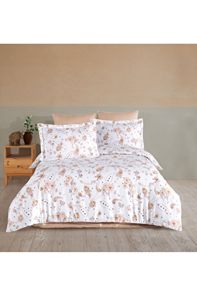 NazeninHome Satin 100% Cotton Single Duvet Cover Set Liselotte
