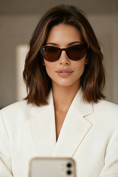 Eyesofia نظارة شمسية فاخرة سوداء للجنسين من تاسكونو