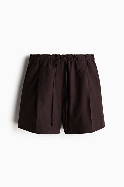 H&M Linen-blend drawstring shorts