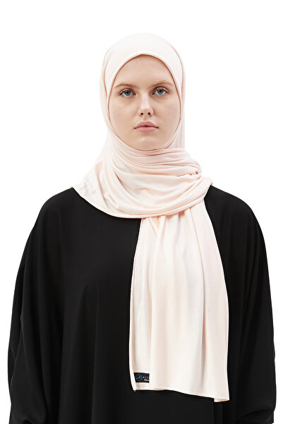 Altobeh Hijab Χτενισμένο Βαμβακερό Σάλι Απλό Πούδρα σε Σκόνη