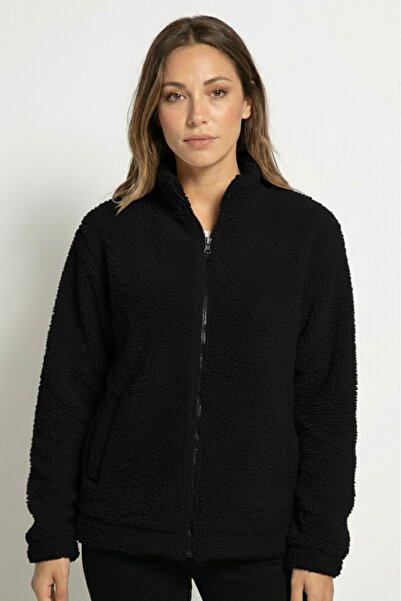 MBEY1989 Dik Yakalı Cepli KALIN Peluş Mont UNISEX