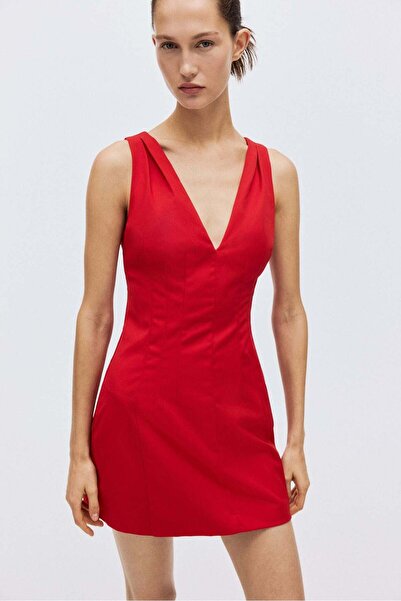 H&M V-neck waisted dress
