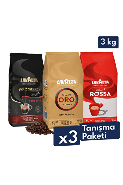 LavAzza Qualità Oro + Qualità Rossa + Espresso Barista Gran Crema Çekirdek Ka...