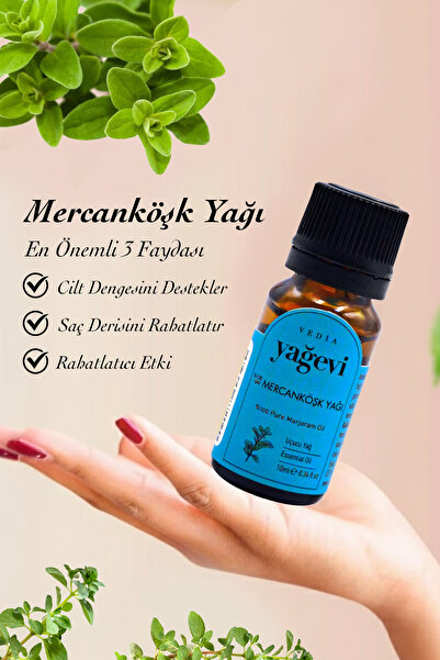 Yağevi Mercanköşk Yağı 10 ml %100 Saf Mercanköşk Uçucu Yağı