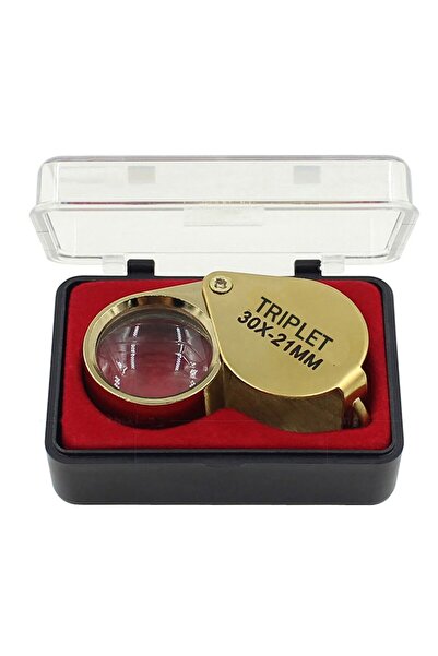 Choice Gold Pocket Jewelry Loupe Jewelers Diamond Eye Magnifying Glass Magnif...