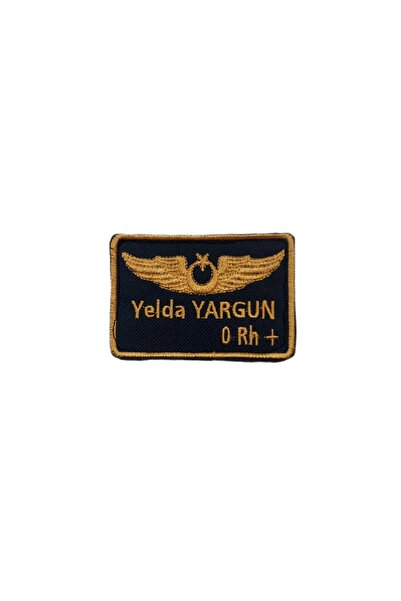 Havacı Uçuş Dünyası İsme Özel Mont Peçi