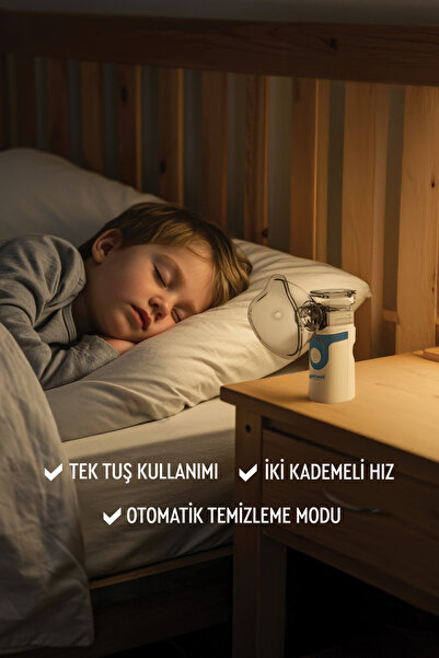 Getwell Yetişkinler ve Çocuklar için Şarjlı Sessiz Taşınabilir Mesh Nebulizatör