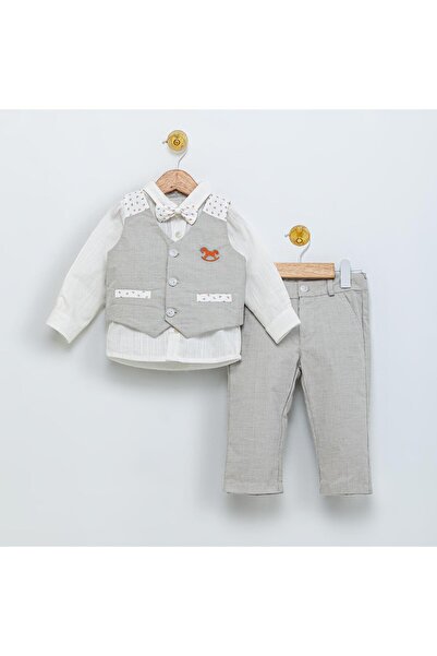 Babydola 1-5 سنوات ربطة عنق سترة قميص بنطلون بدلة أطفال للعطلات مجموعة من 4 1...