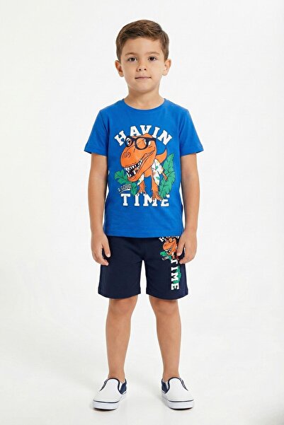 NEWKİDS Костюм за момче с шорти с щампи