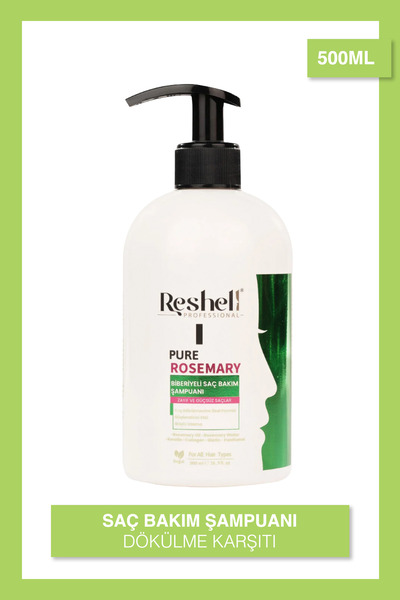 Reshell Biberiye Şampuanı Dökülme Karşıtı ve Hızlı Uzamaya Yardımcı Biotin, Keratin ve Kolajen Özlü 500 ml