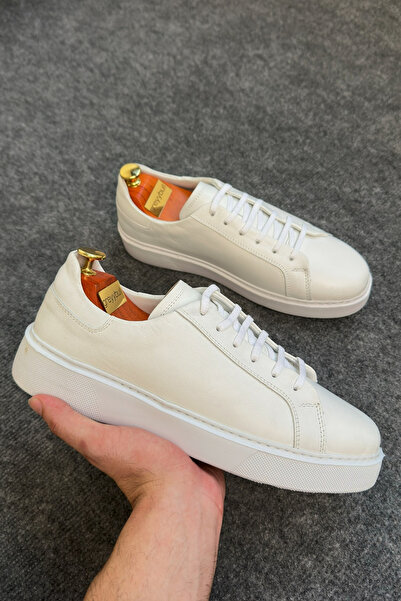 Greyybull Shoes White Leather Men's Sneakers