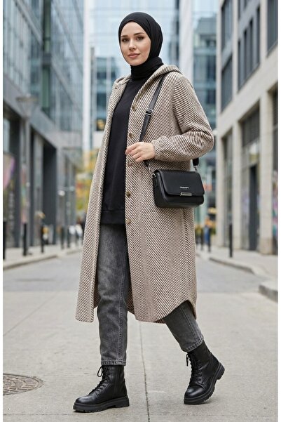 sefamerve قبعة كاشي بأزرار بغطاء رأس 0201-12 مينك فاتح