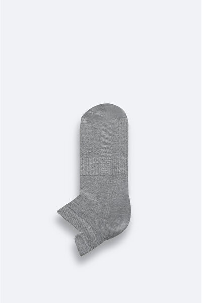 Avva Men's Gray Bamboo Booties Socks B008530