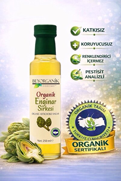 BEYORGANİK Organik Enginar Sirkesi 250ml (PESTİSİT ANALİZLİ)