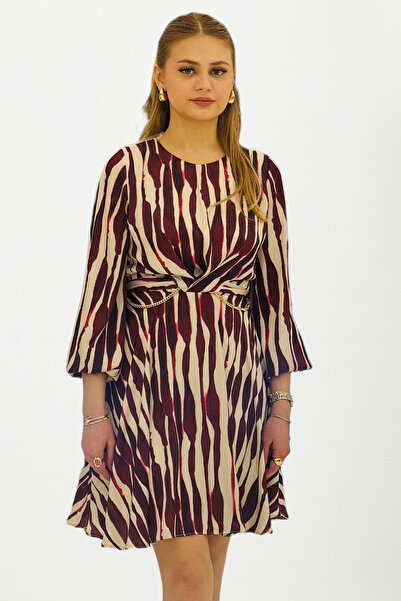 Fimka Rochie din satin cu model 57882