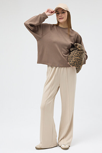 Rays Mink supradimensionat guler rotund Hanorac pentru femei 8251A