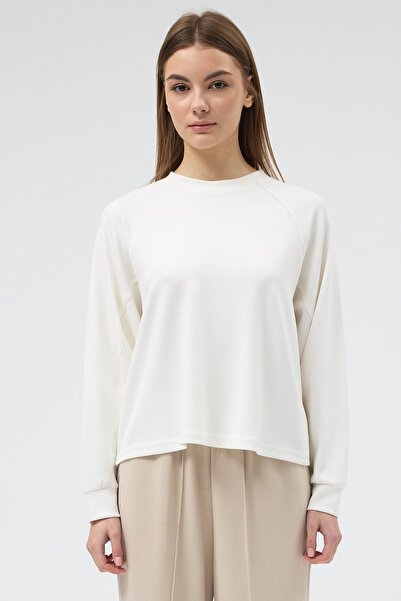 Rays Ecru Oversize kroj okrugla kragna Ženska jakna 8251A