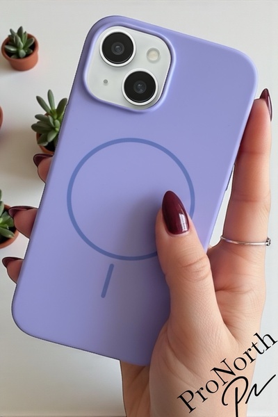 ProNorth İphone 13-14 Uyumlu Kılıf Kablosuz Şarj Destekli Premium Sıvı Siliko...