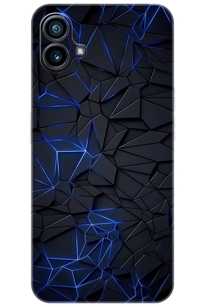 NOTHING Phone 1 Kılıf Desen Baskılı Silikon Prizmatik Tasarım STK:667 CP-tINtm4x