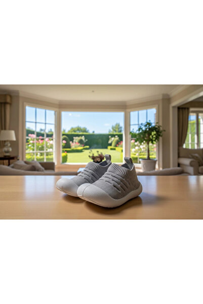 ivogg Bebek İlk Adım Ayakkabısı-Gri Panduf