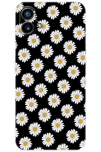 NOTHING Phone 1 (2023) Uyumlu Kılıf Desen Baskılı Silikon Papatya Serisi STK:...