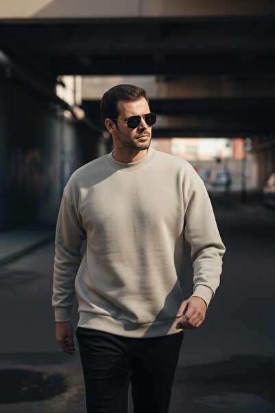 Buratti Regular Fit Crew Neck Cotton Lining Soft Raised Sweat Men's SWEAT 590...