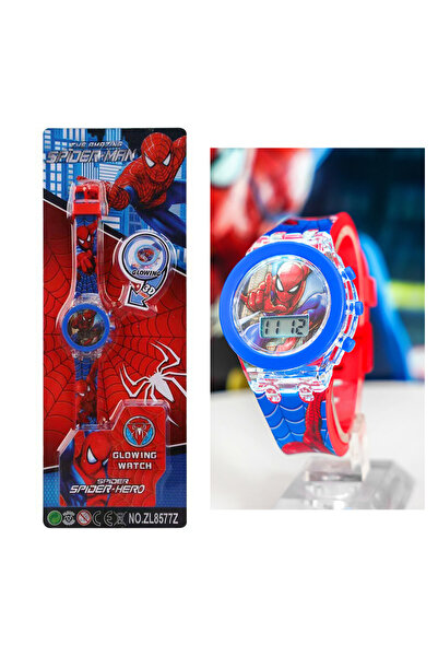 Choice ساعات أطفال صغيرة الحجم مع علبة، مزودة بإضاءة فلاش، بتصميم ميكي ماوس من فيلم فروزن، مناسبة للبنات، وساعة أطفال بتصميم سبايدرمان، وساعة أطفال للأولاد.