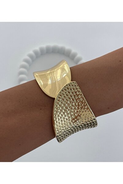 EFLAL Accessories Gold Kelepçe Bilezik