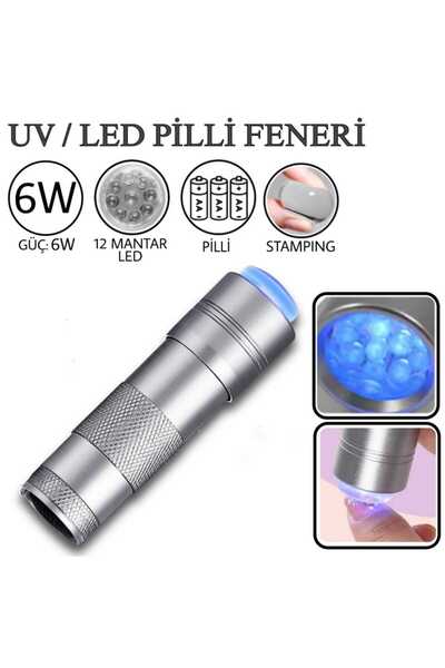 ECLAT UV / LED TIRNAK KURUTUCU (STAMPİNGLİ PİLLİ FENERİ 5W)