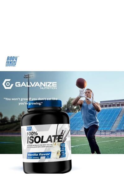 Body Armor Nutrition Whey Protein Powder Isolate 100%,Vanilla - 23 Grams of Protein - 80 Servings-2000 Grams