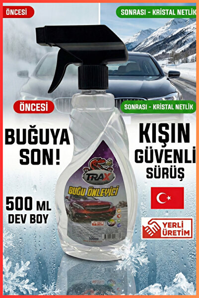 figiza Araç Oto Cam Buğu Önleyici Sprey Buğu Giderici 500 Ml