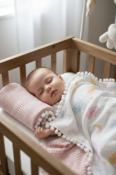 grow with muslin بطانية موسلين قطن 100% بطبقة مزدوجة - متعددة الأغراض (80×100)