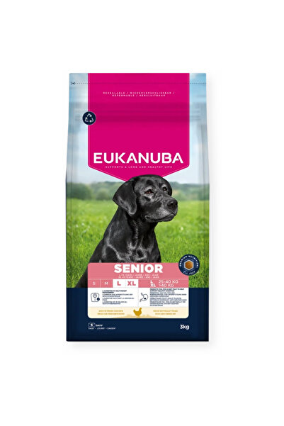 Eukanuba Senior Large Breed Dry Dog Food, Chicken, 15Kg