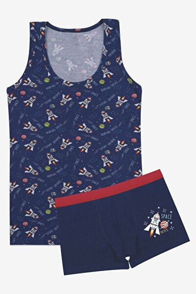 koza iç giyim Costum boxer pentru atlet cu modele rachete pentru băiat