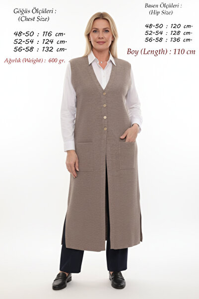 Elvin سترة تريكو كبيرة الحجم منسوجة من الفولاذ للنساء قماش مجدّل سترة شتوية سميكة للأم طويلة من فرو المنك