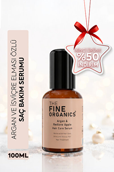 THE FINE ORGANICS Argan & Isviçre Elması Özlü Saç Bakım Serumu, 100ml