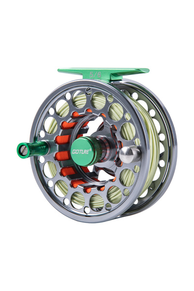 Choice1 بكرة صيد ذباب غوتور CNC ذات 5 أو 6 خيوط WF6 مع خيط رئيسي (WF5 WF6) مج...