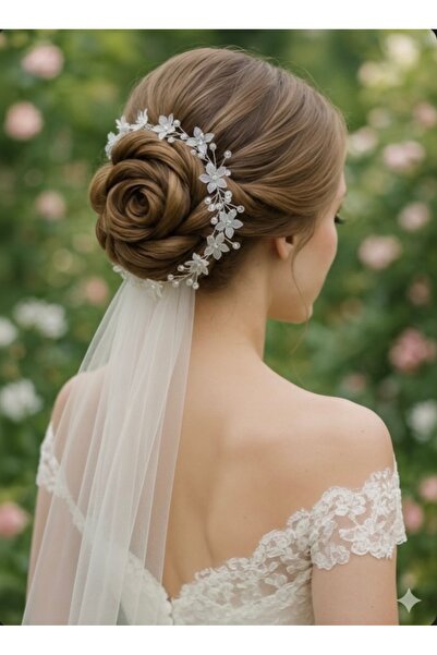 ASİMEL TASARIM تاج العروس إكسسوار شعر العروس تاج شعر العروس الحناء زفاف التخرج