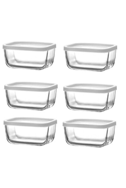 LAV Cube Kahvaltılık Saklama Kabı Seti 6 ADET 405cc (CUB-235)