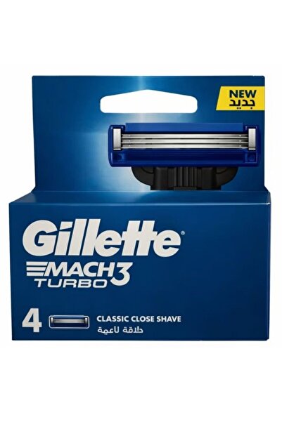 Gillette Mach 3 Turbo 4'lü Yedek Tıraş Bıçağı