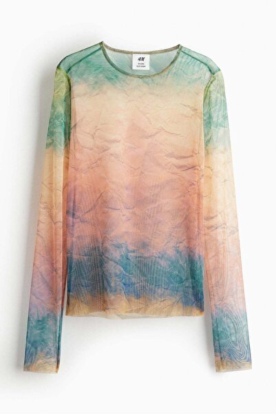 H&M Sheer printed top
