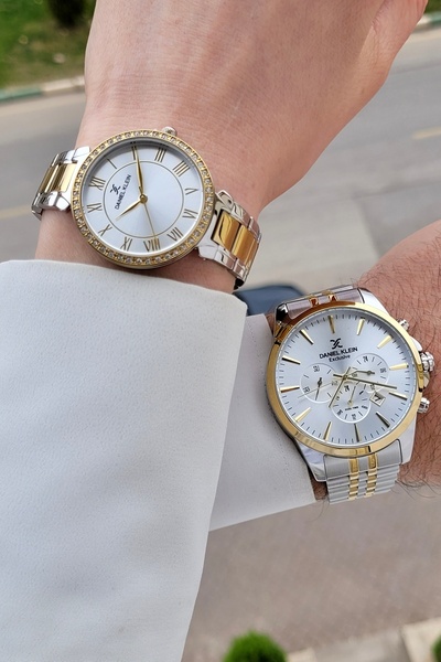 Daniel Klein Fonksiyonlu Ayarlanabilir Kordonlu Sevgili Çift Kol Saati